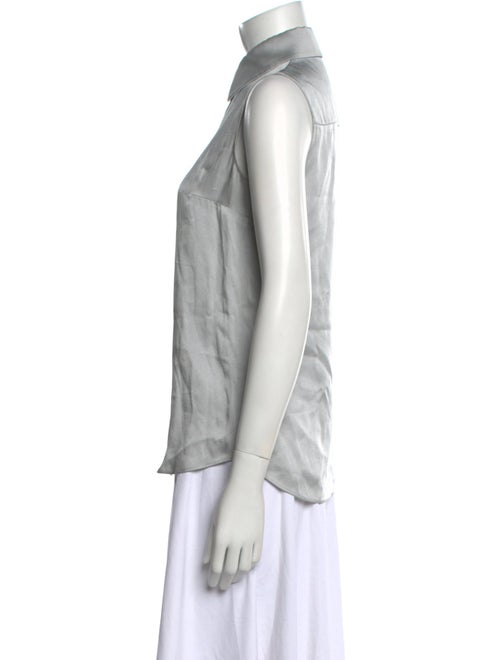Michael Kors Collection Sleeveless Button-Up Top