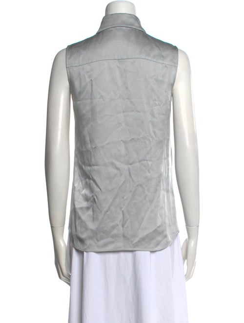 Michael Kors Collection Sleeveless Button-Up Top