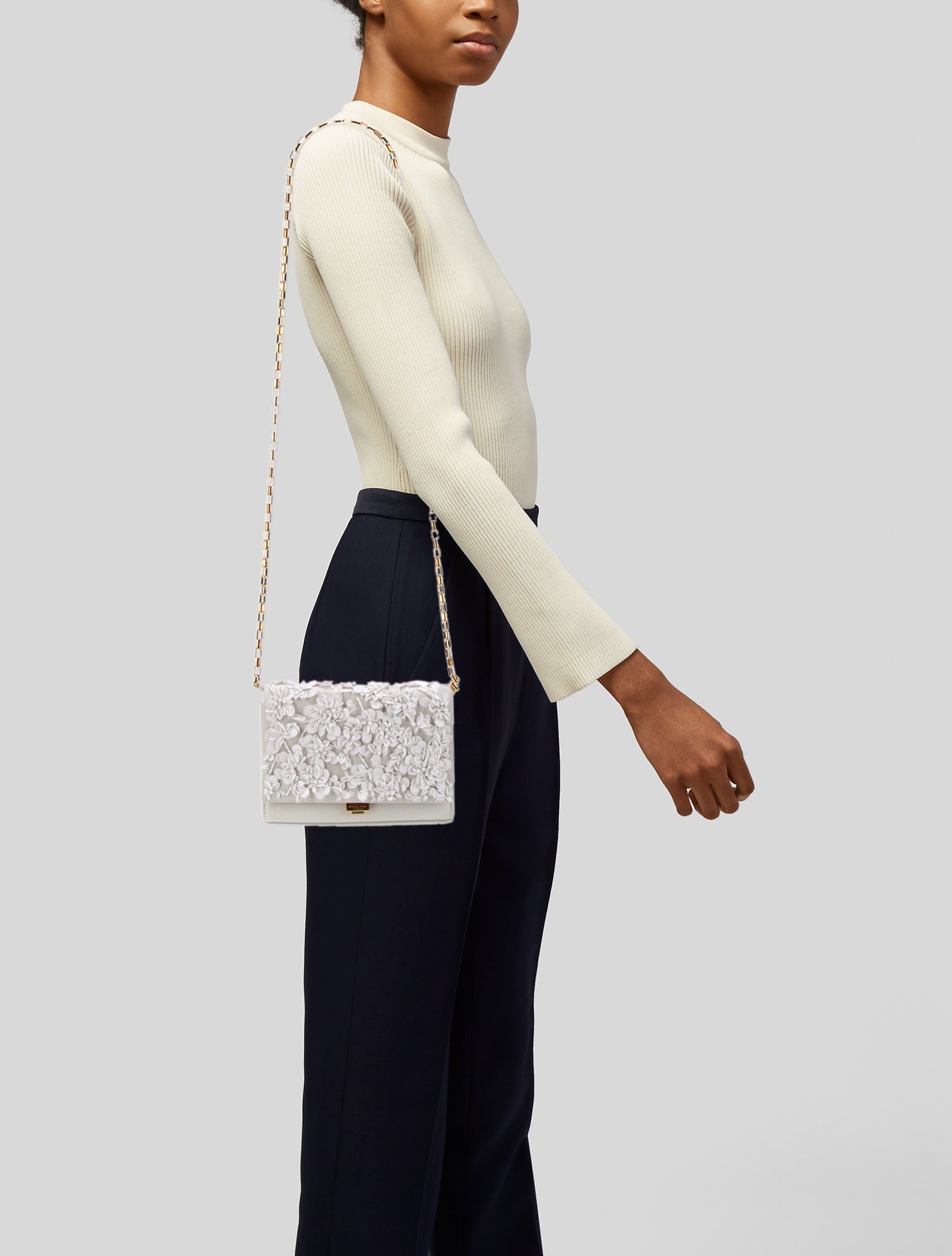 Michael Kors Collection Leather Minaudière