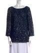 Michael Kors Collection Sequin Printed Blouse