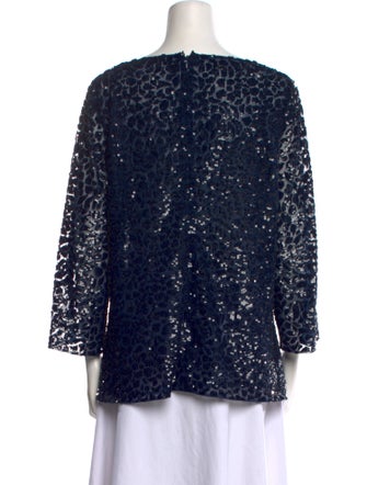 Michael Kors Collection Sequin Printed Blouse