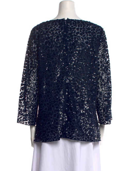 Michael Kors Collection Sequin Printed Blouse