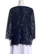 Michael Kors Collection Sequin Printed Blouse