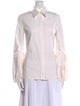 Michael Kors Collection Long Sleeve Button-Up Top