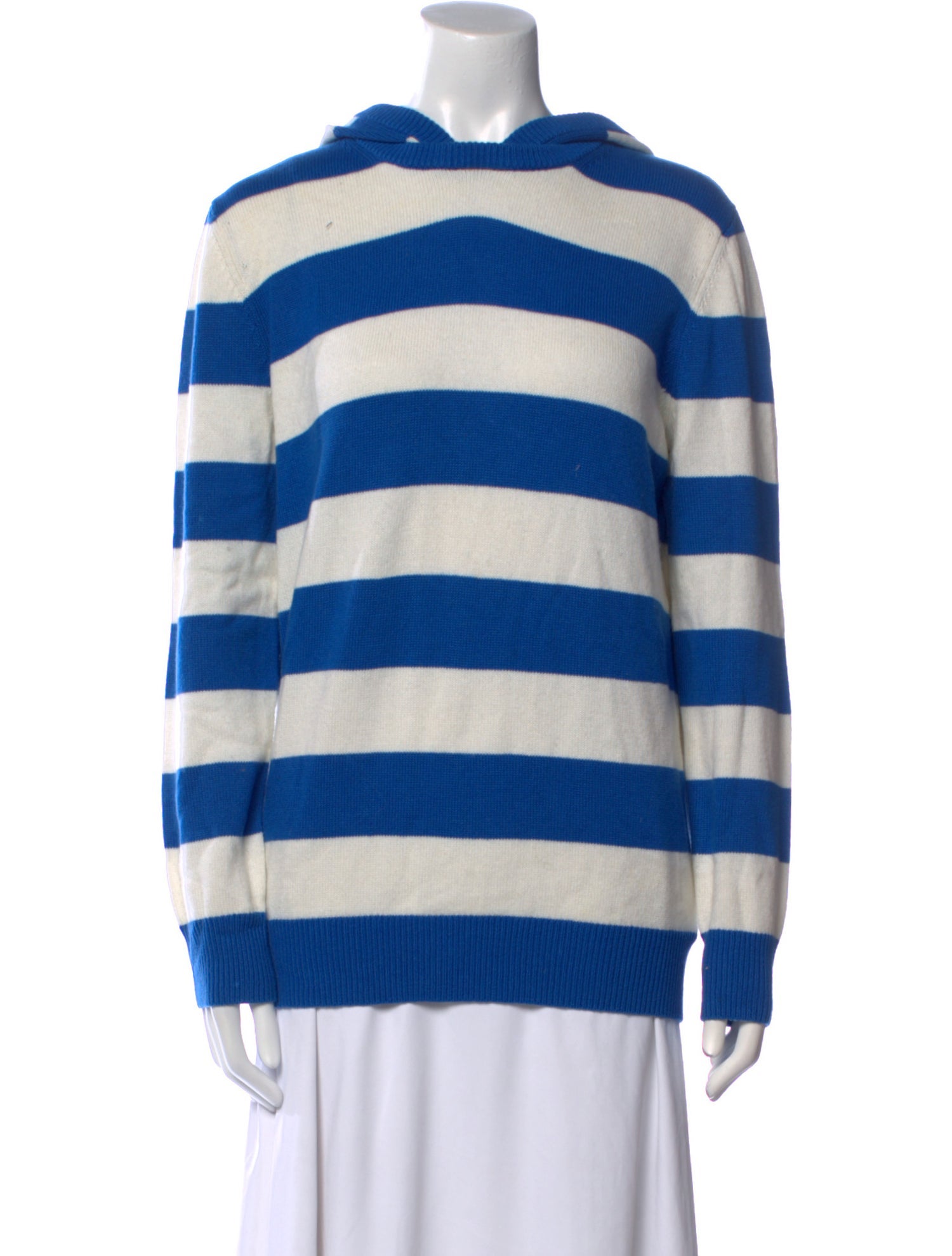 Michael Kors Collection Striped Crew Neck Sweatshirt