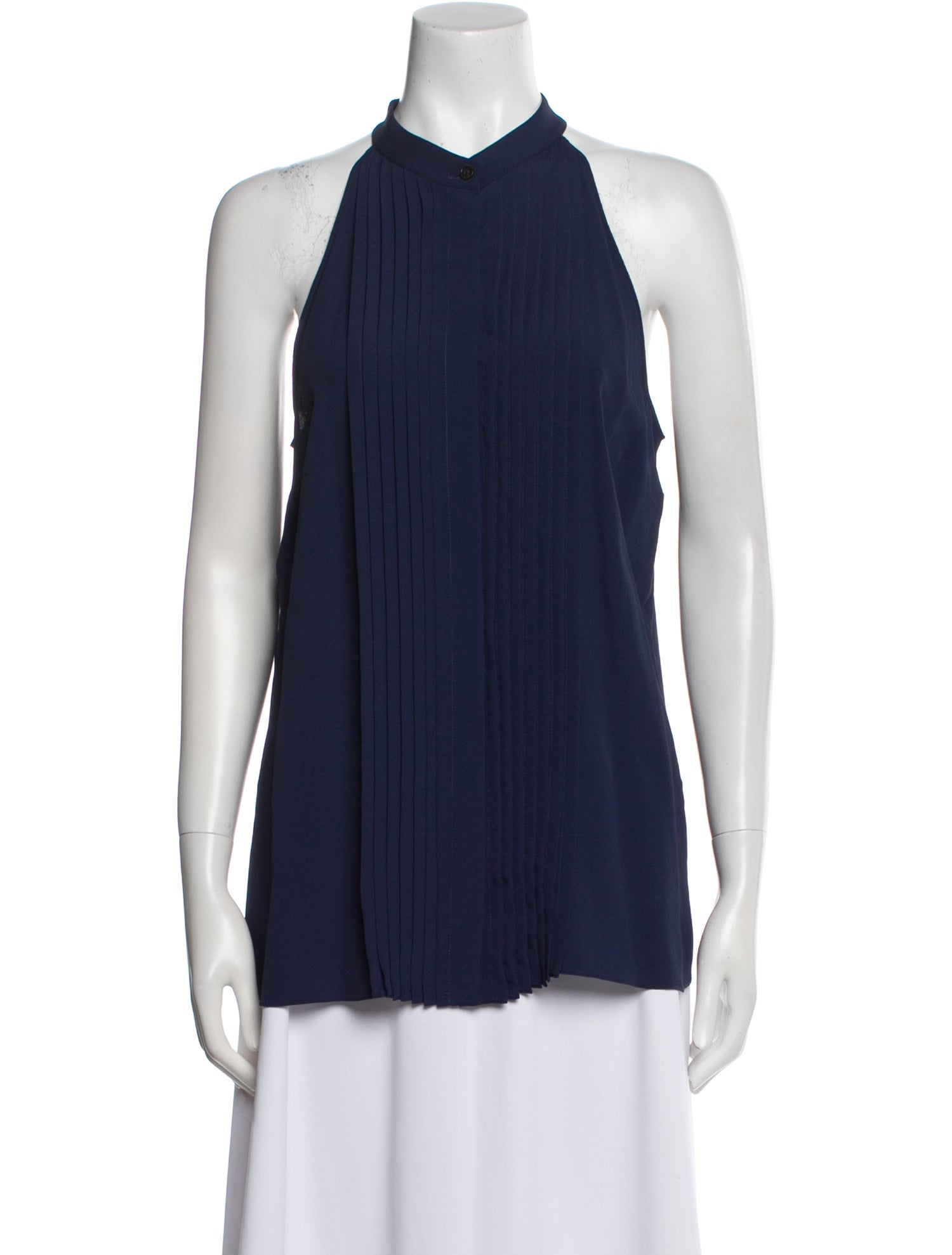 Michael Kors Collection Silk Halterneck Blouse