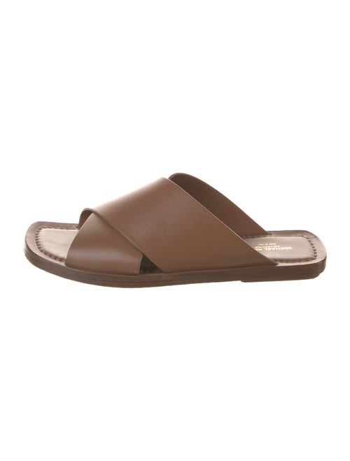 Michael Kors Collection Leather Slides