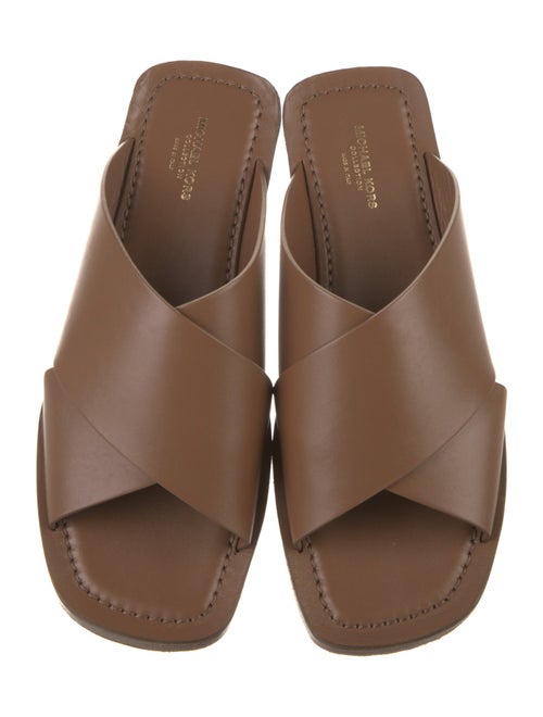 Michael Kors Collection Leather Slides