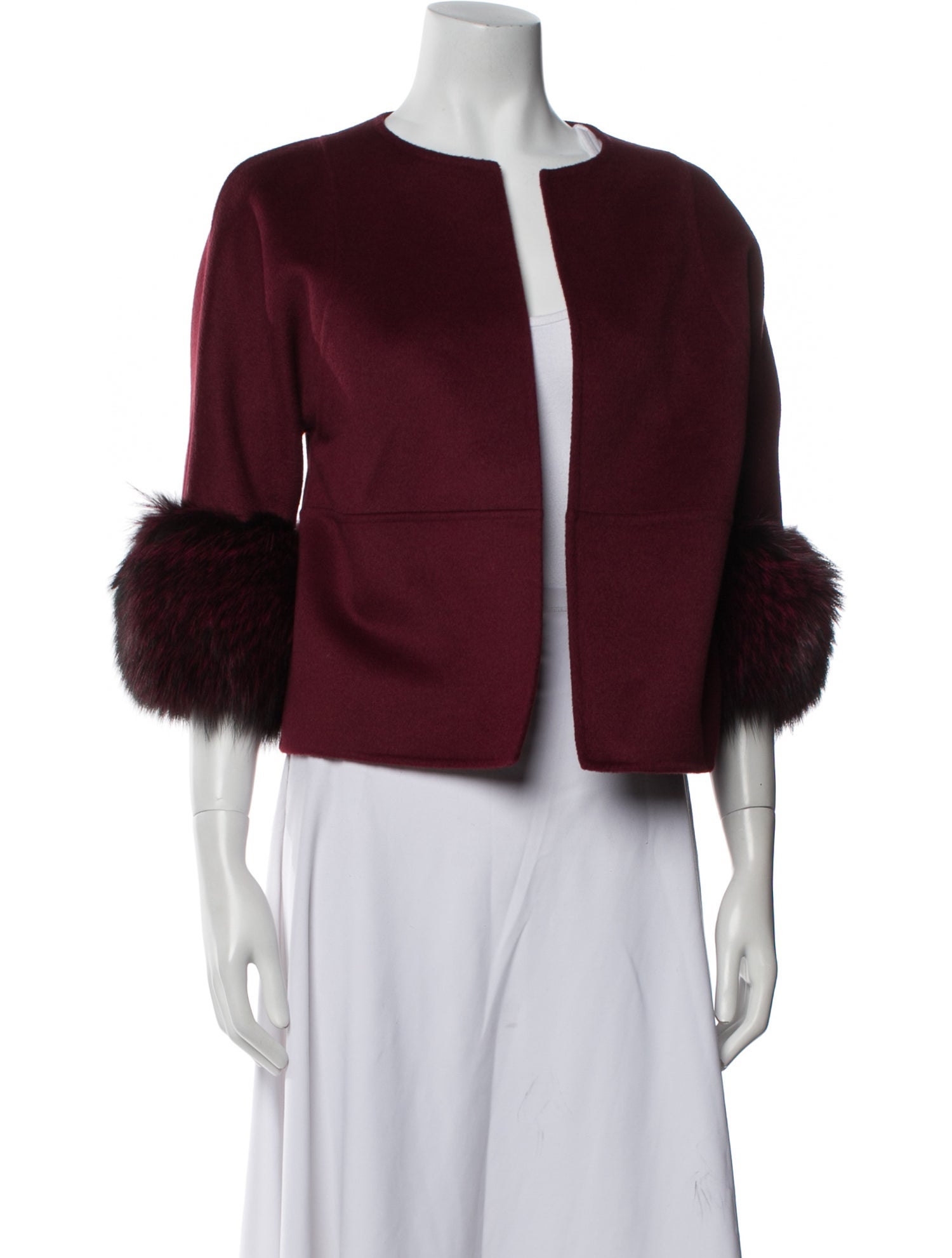 Michael Kors Collection Virgin Wool Fur Jacket