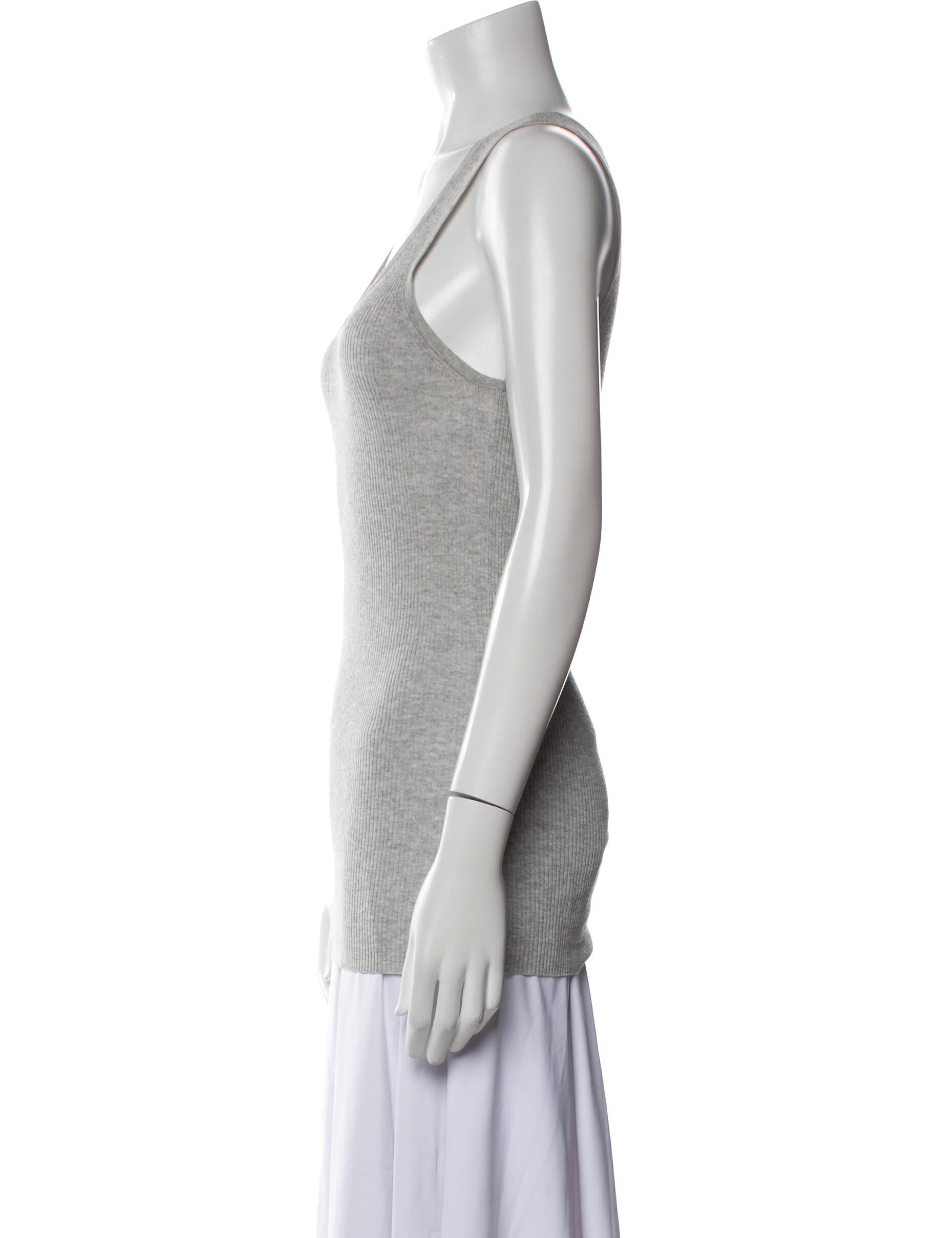 Michael Kors Collection Scoop Neck Sleeveless Top