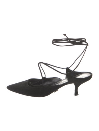 Michael Kors Collection Suede T-Strap Pumps