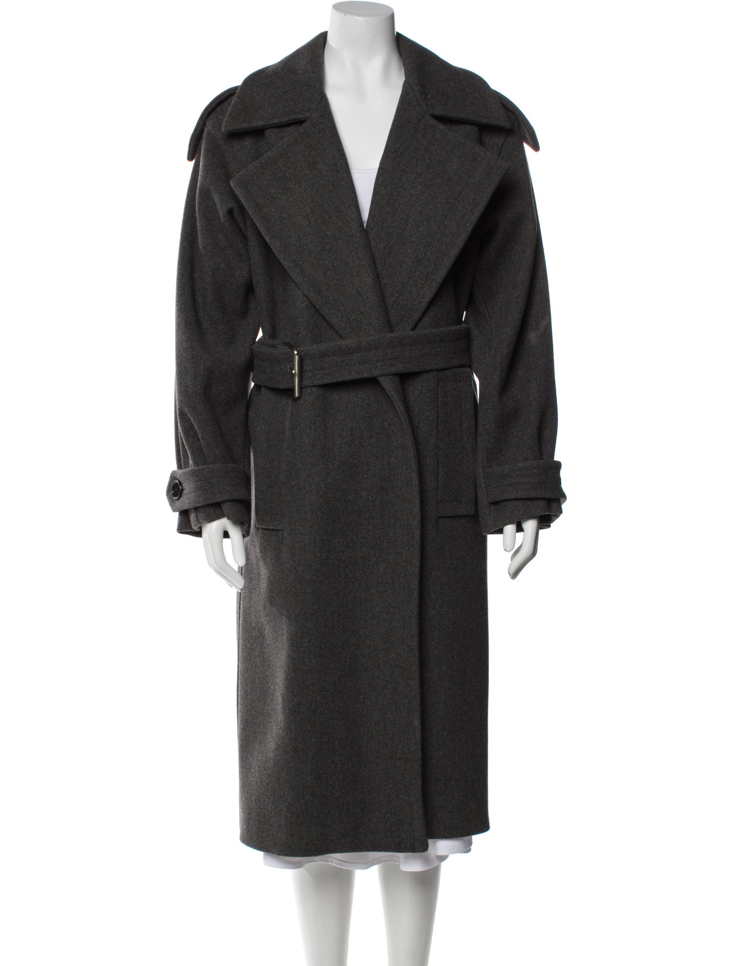 Michael Kors Collection Virgin Wool Trench Coat