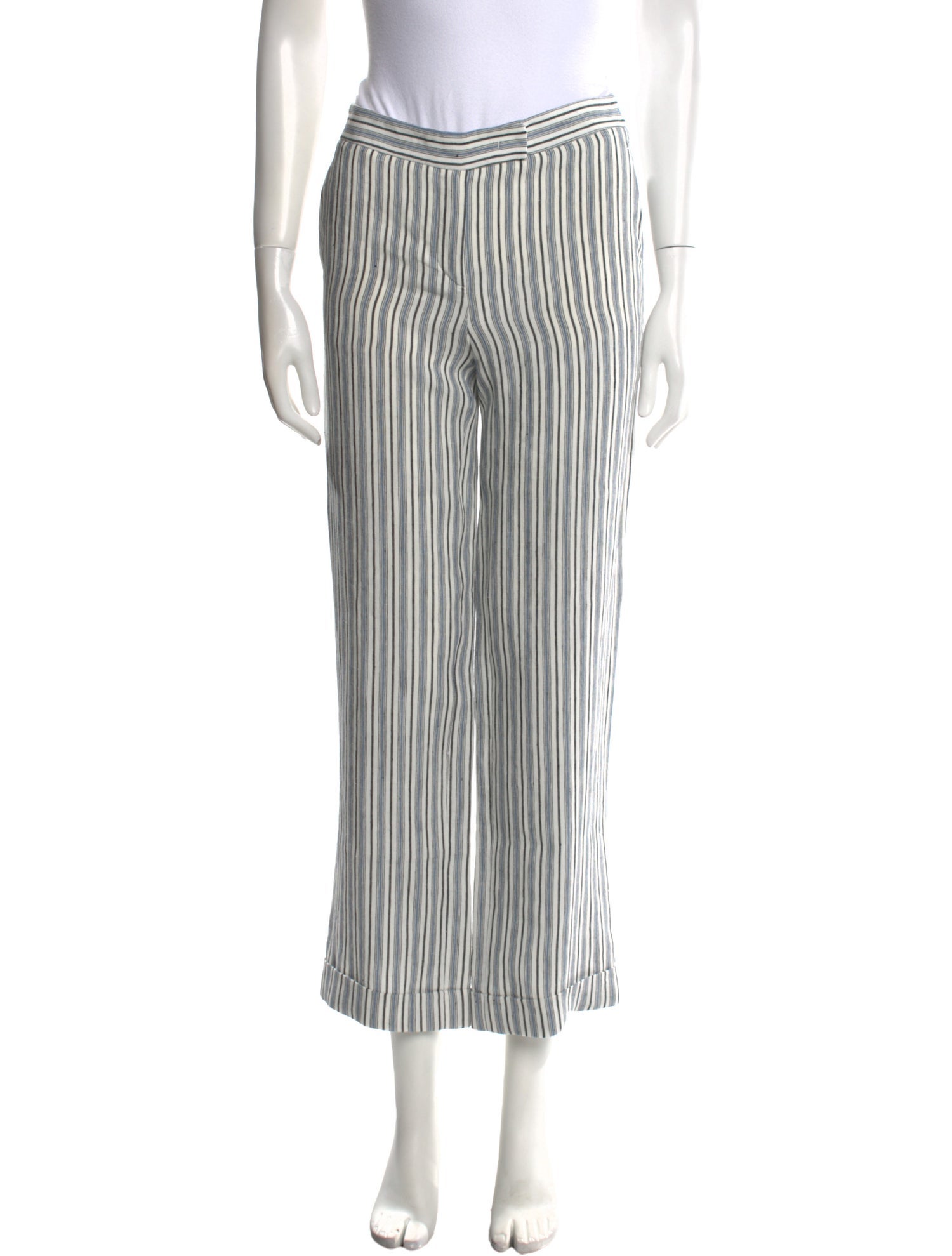 Michael Kors Collection Linen Straight Leg Pants