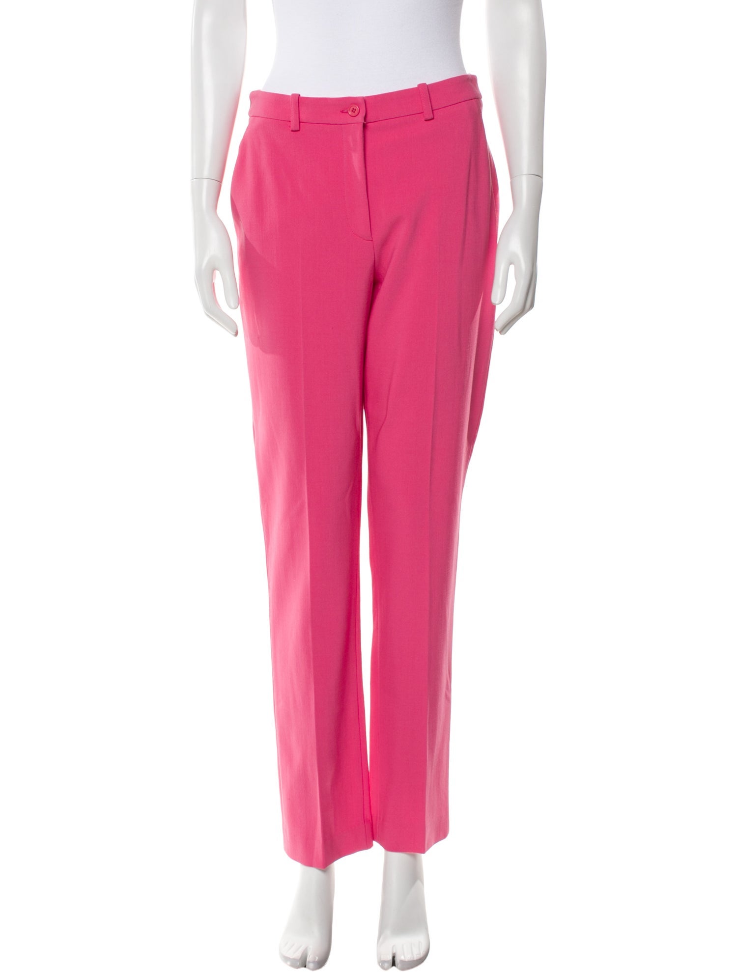 Michael Kors Collection Virgin Wool Straight Leg Pants