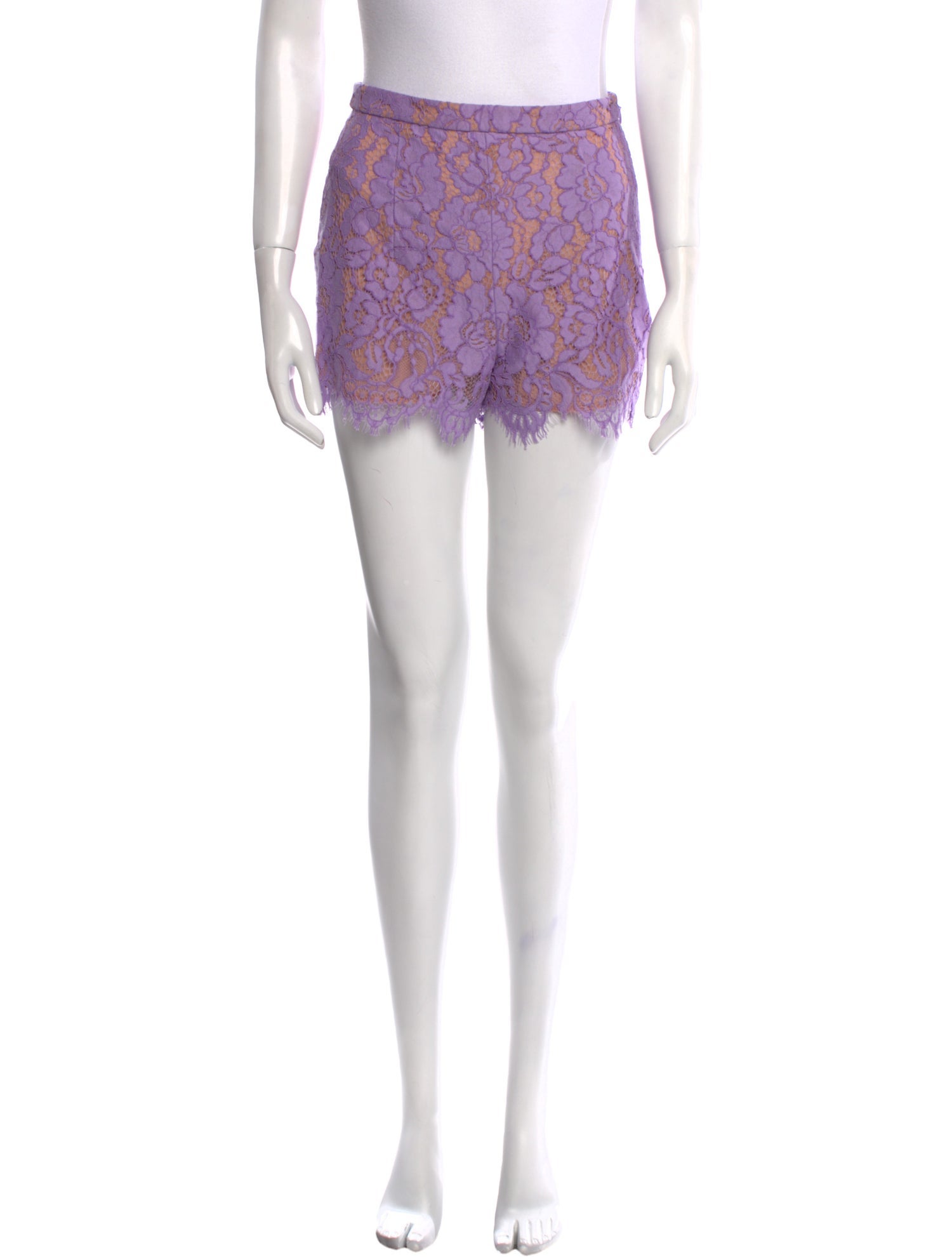 Michael Kors Collection Lace Pattern Mini Shorts