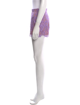 Michael Kors Collection Lace Pattern Mini Shorts