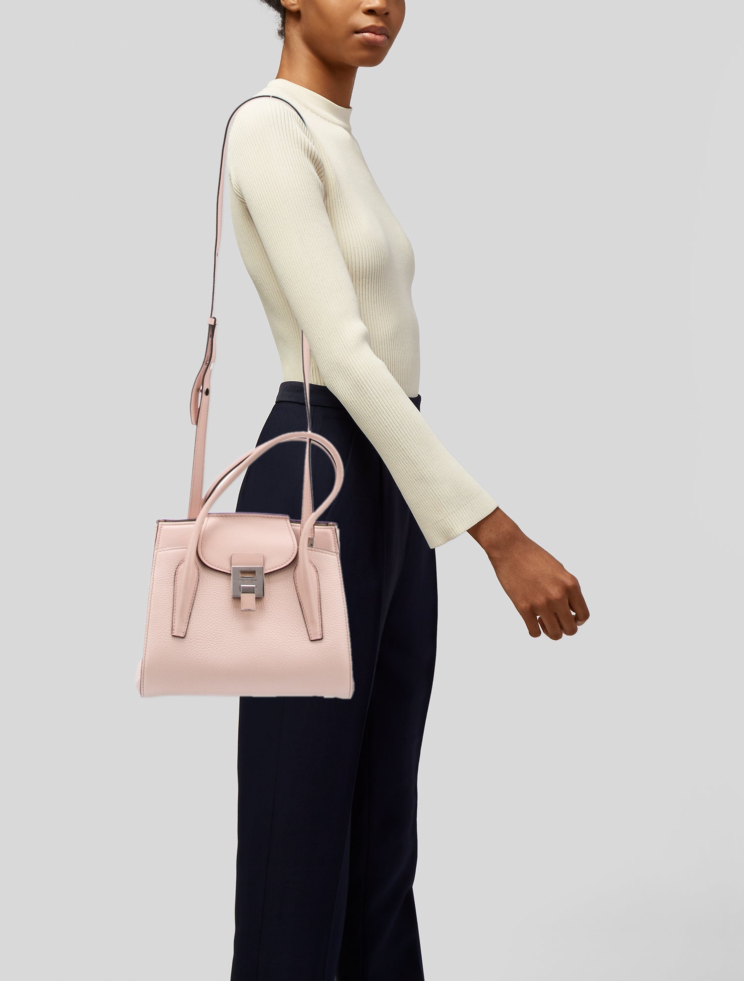 Michael Kors Collection Leather Top Handle Bag