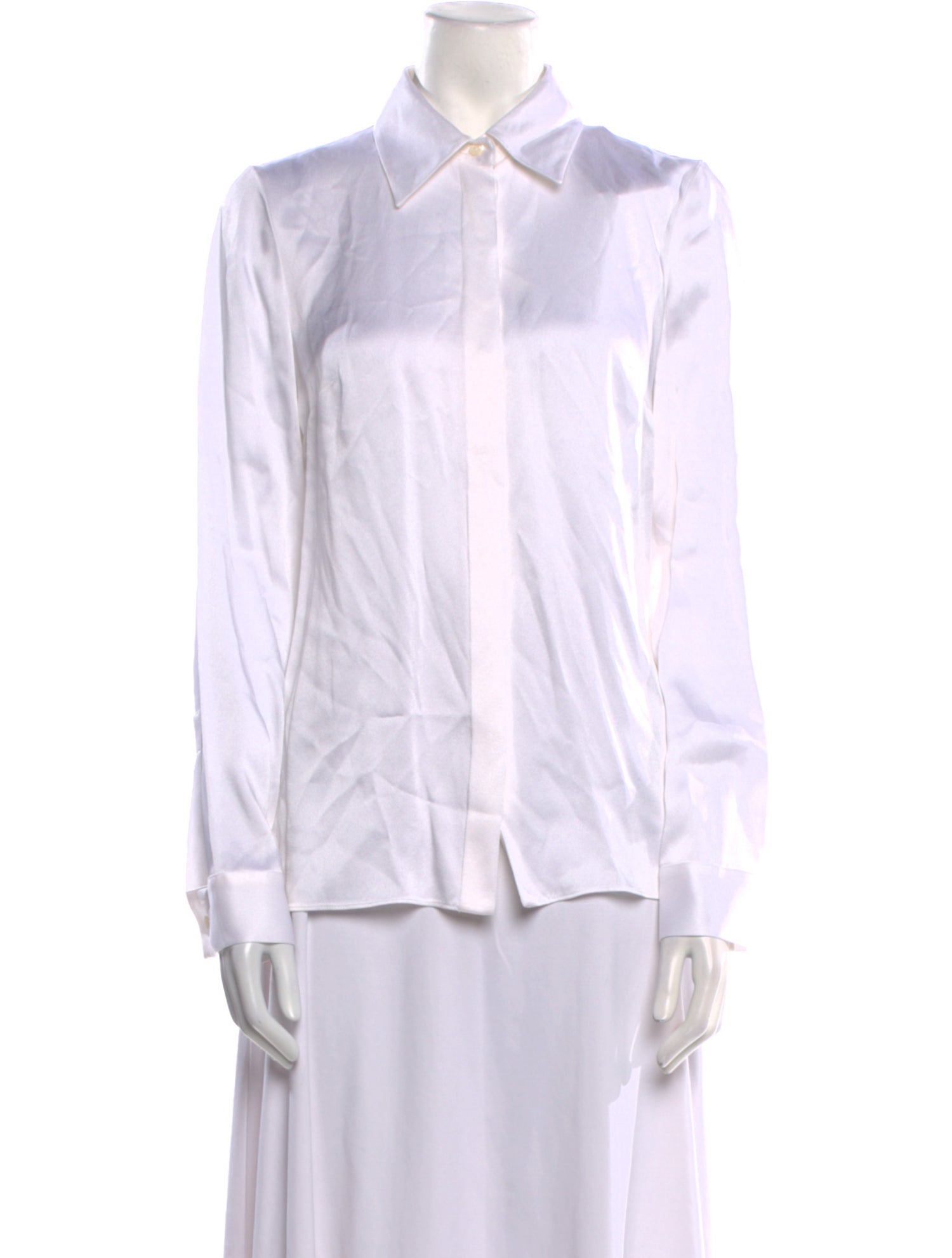 Michael Kors Collection Long Sleeve Button-Up Top w/ Tags