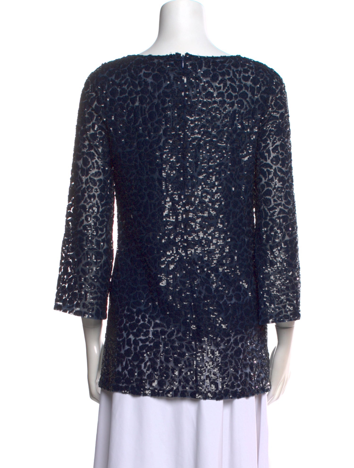 Michael Kors Collection Printed Bateau Neckline Tunic