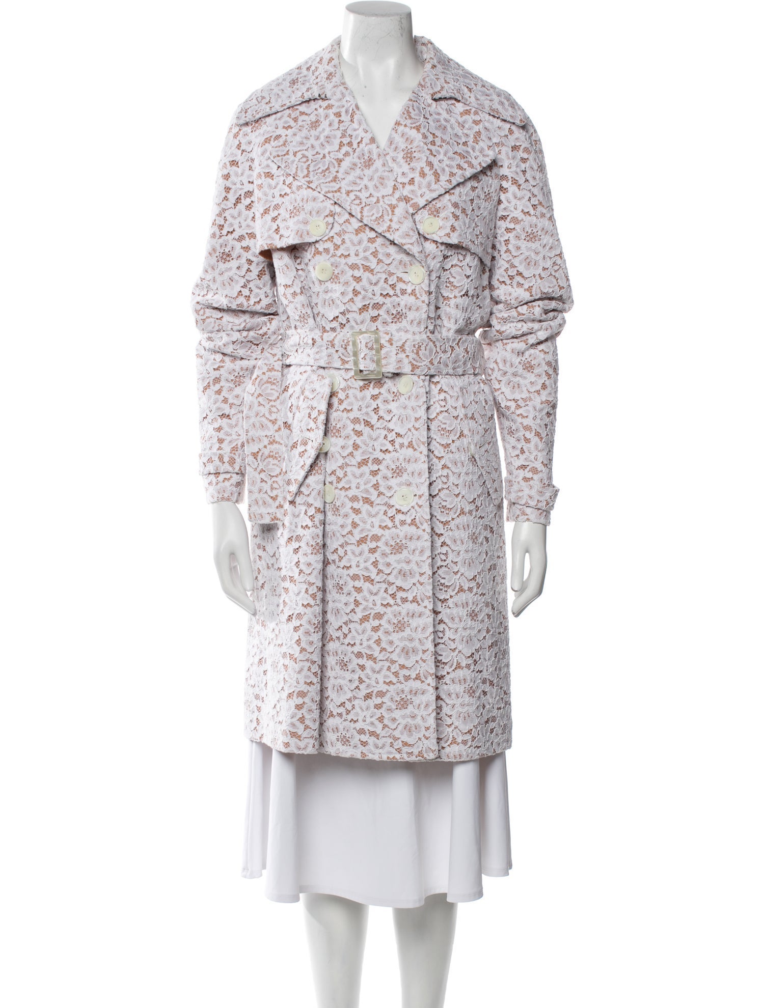 Michael Kors Collection Tweed Pattern Coat