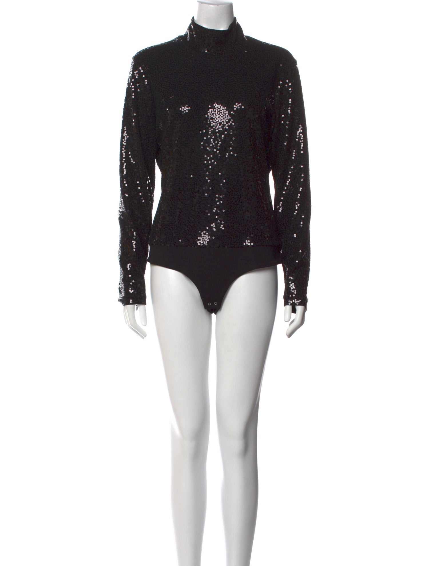 Michael Kors Collection Mock Neck Long Sleeve Bodysuit