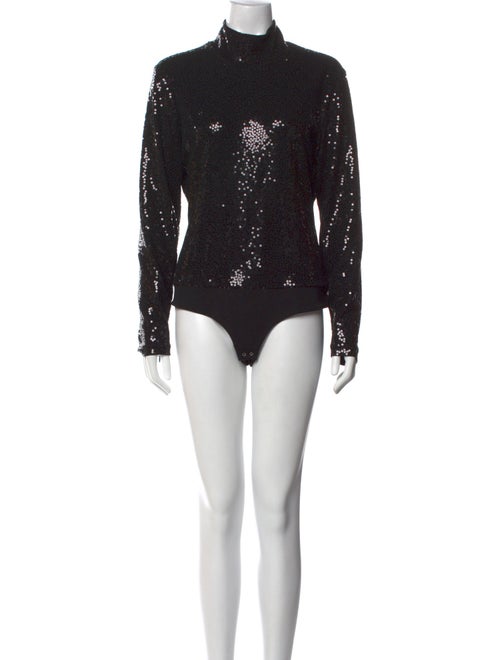 Michael Kors Collection Mock Neck Long Sleeve Bodysuit