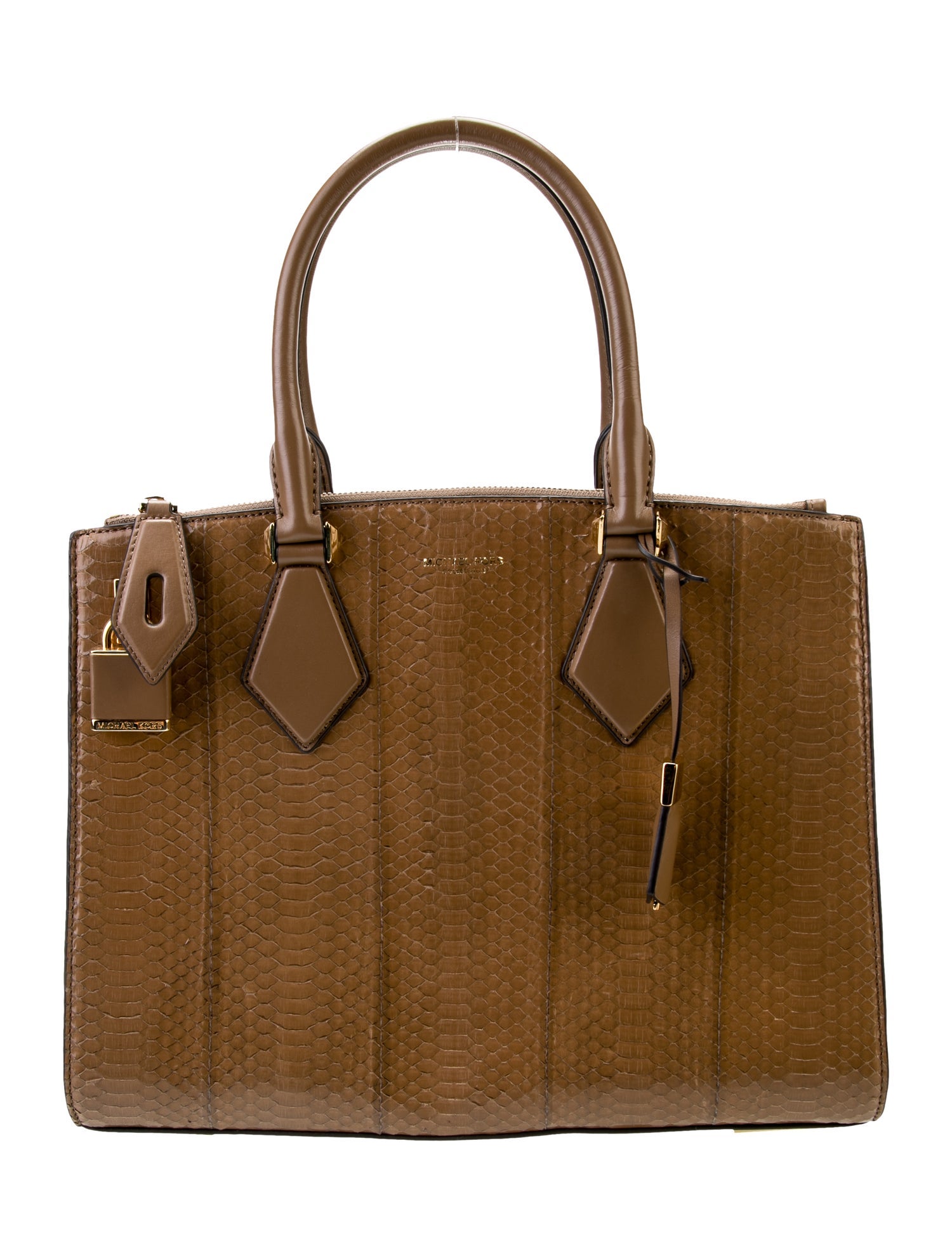 Michael Kors Collection Leather Top Handle Bag