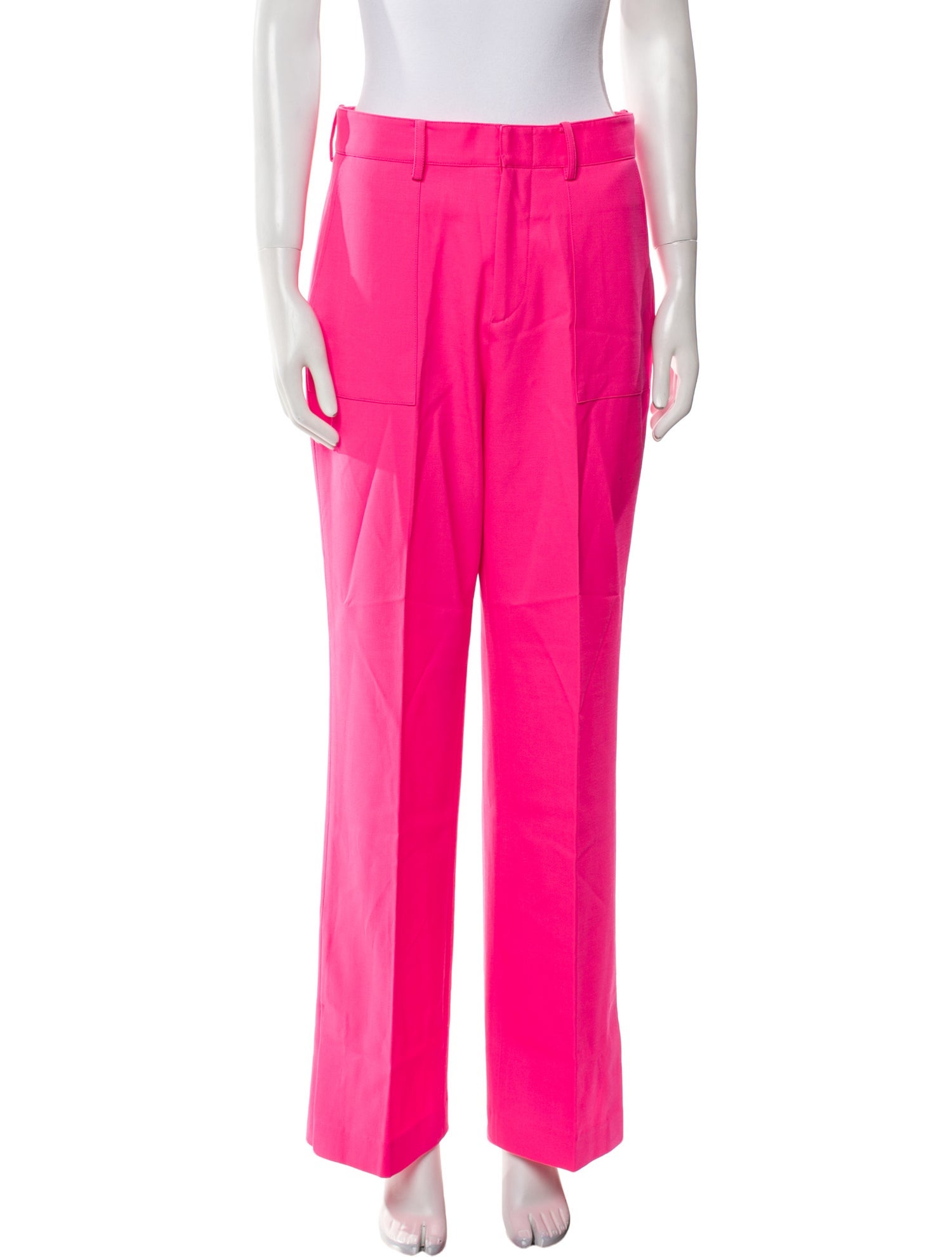 Michael Kors Collection Virgin Wool Wide Leg Pants