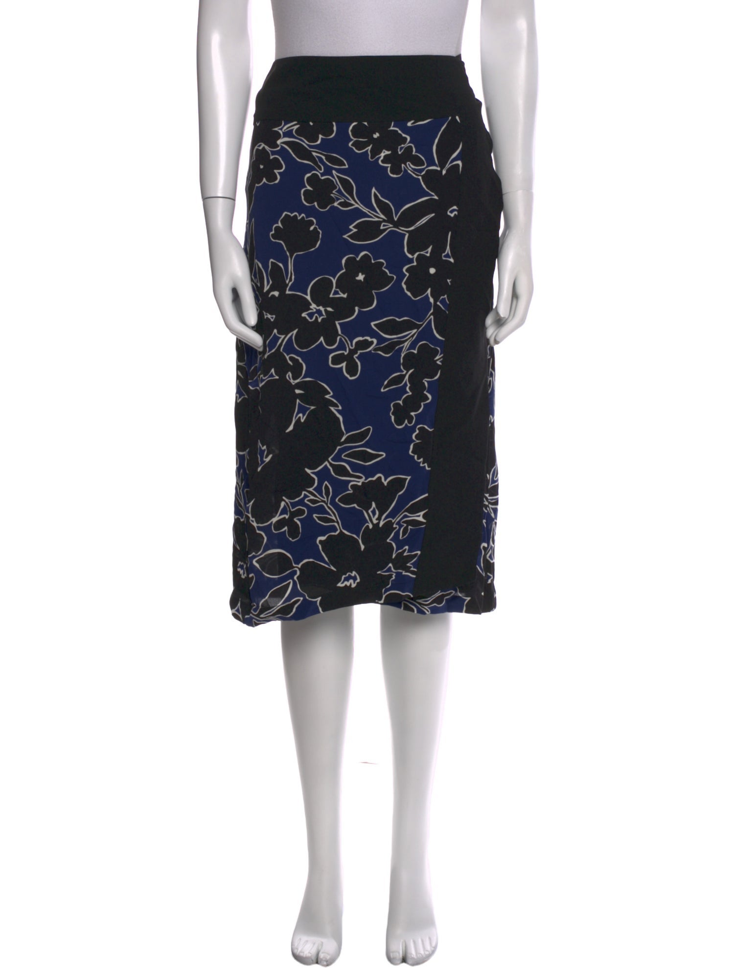 Michael Kors Collection Silk Knee-Length Skirt