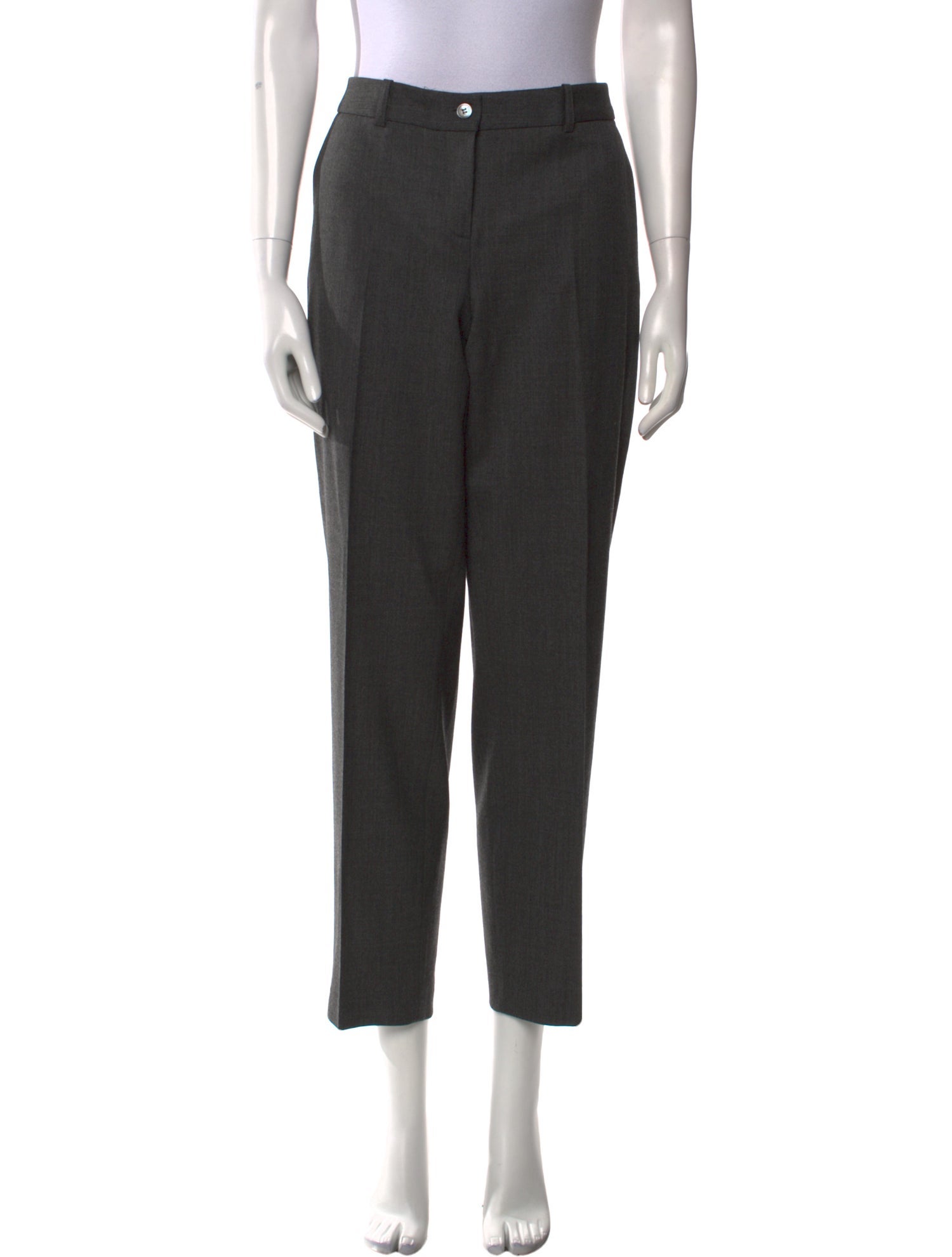 Michael Kors Collection Virgin Wool Straight Leg Pants