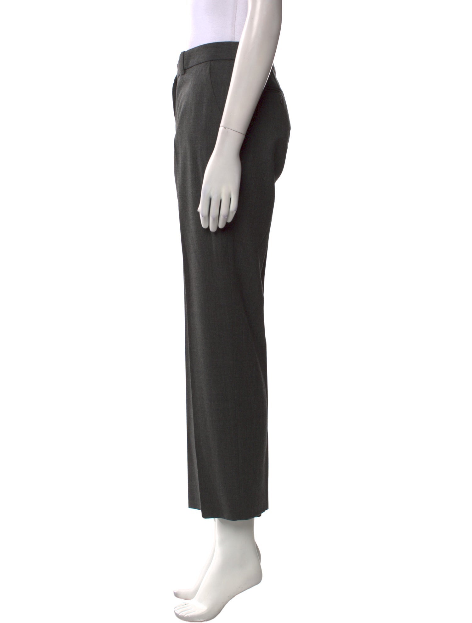 Michael Kors Collection Virgin Wool Straight Leg Pants