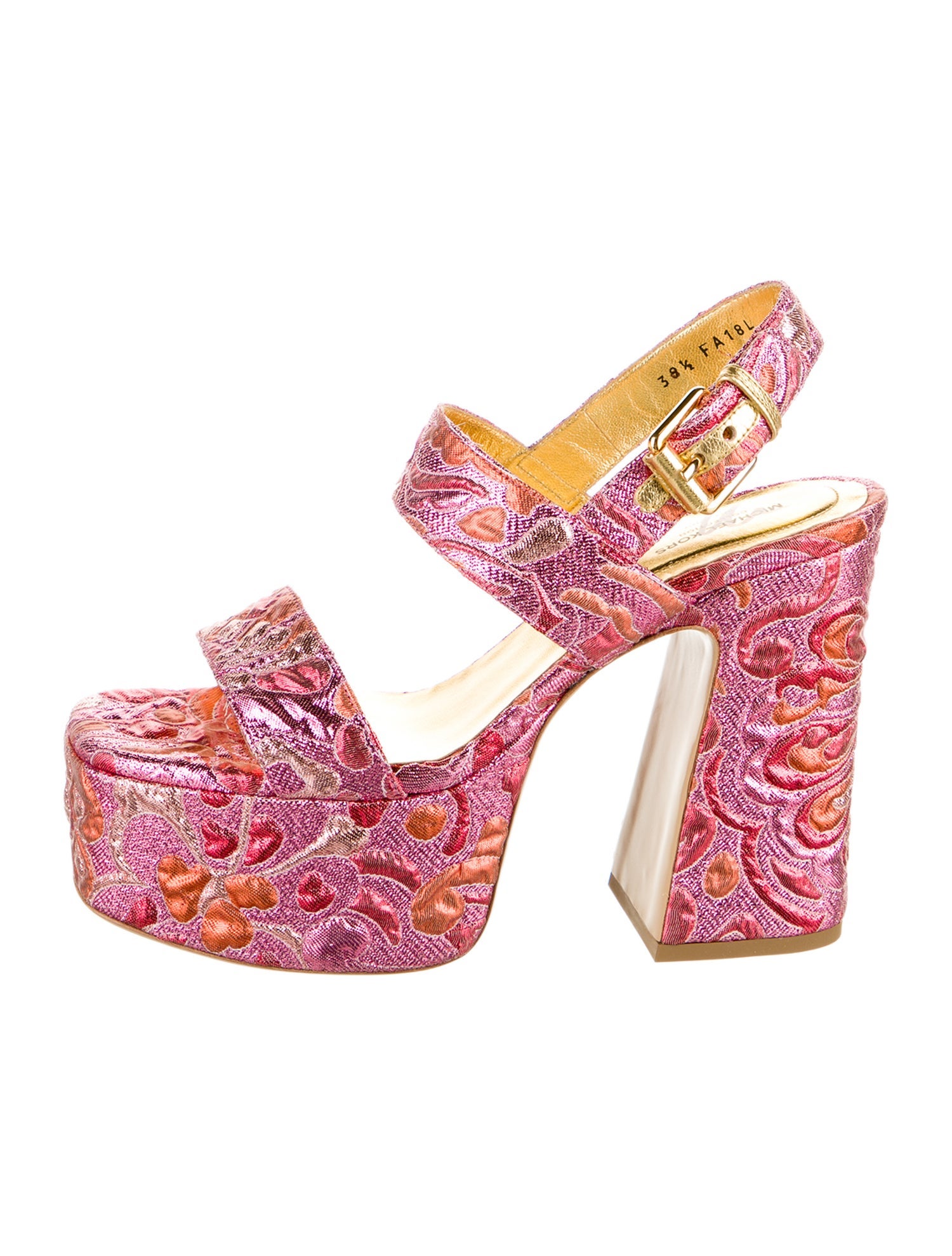 Michael Kors Collection Floral Print Sandals