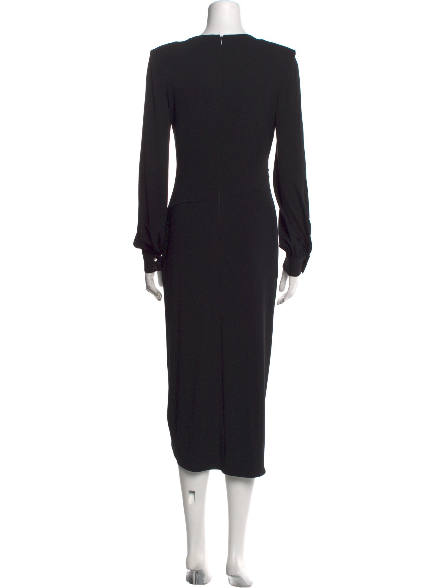 Michael Kors Collection V-Neck Midi Length Dress