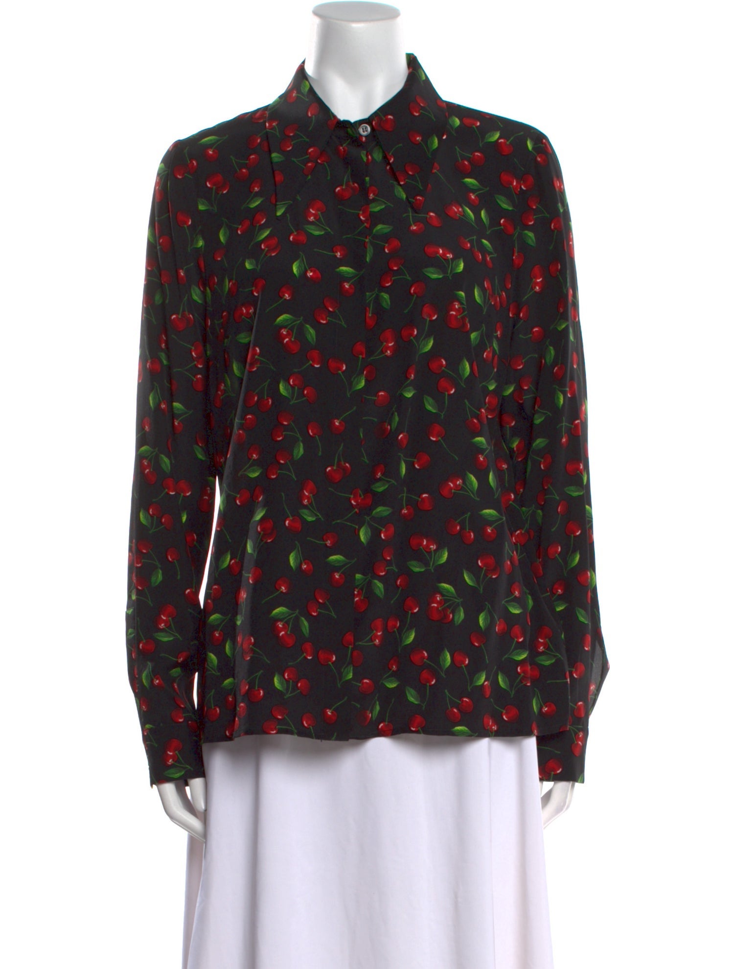 Michael Kors Collection Silk Floral Print Blouse