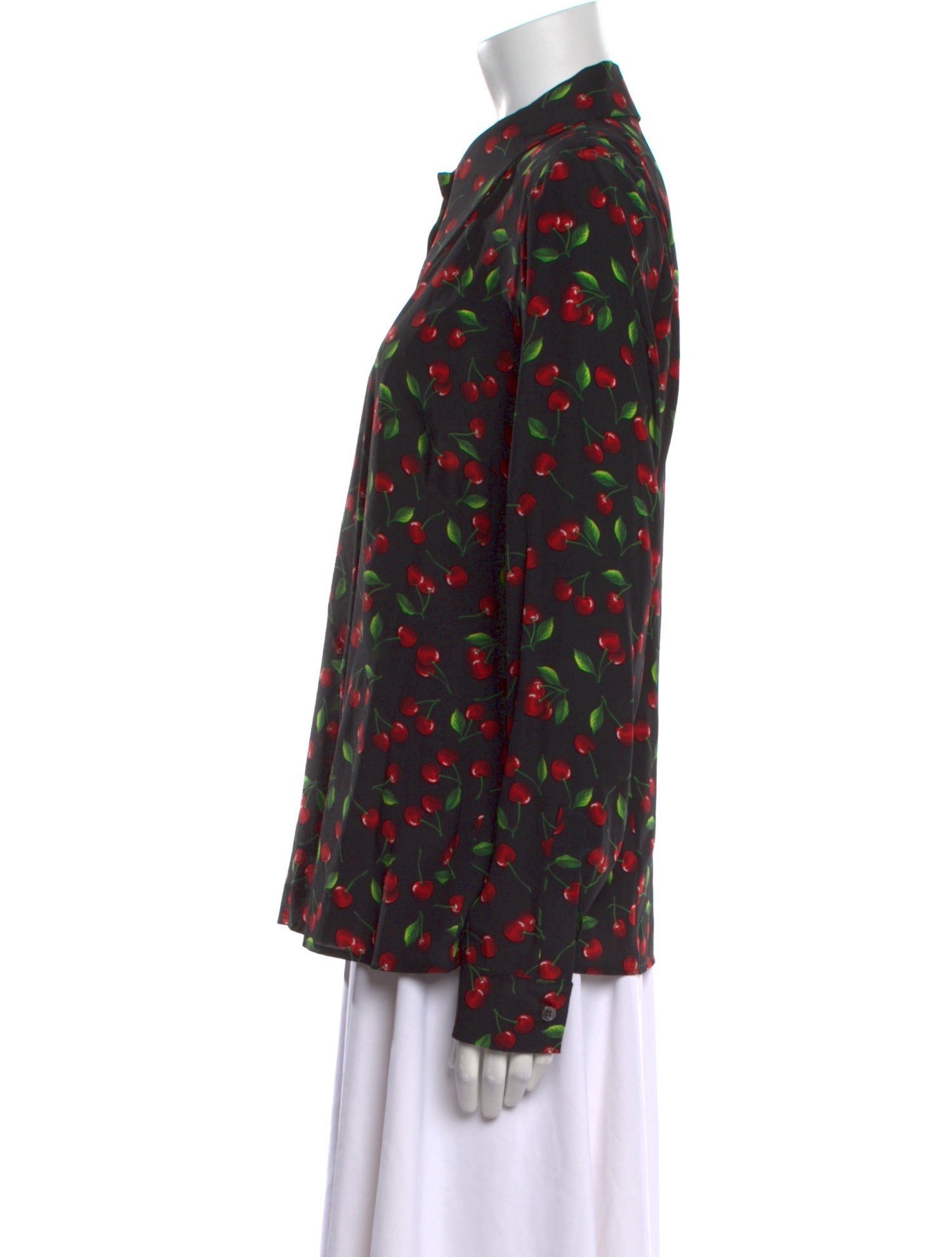 Michael Kors Collection Silk Floral Print Blouse