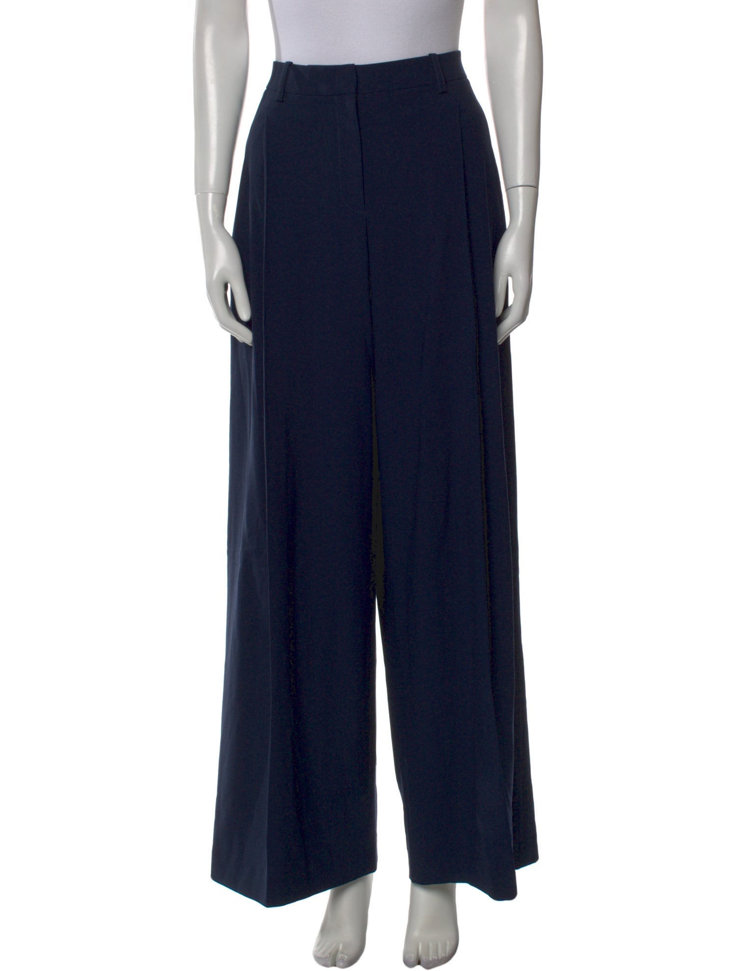 Michael Kors Collection Virgin Wool Wide Leg Pants