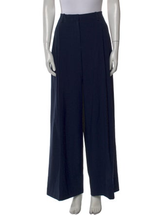 Michael Kors Collection Virgin Wool Wide Leg Pants