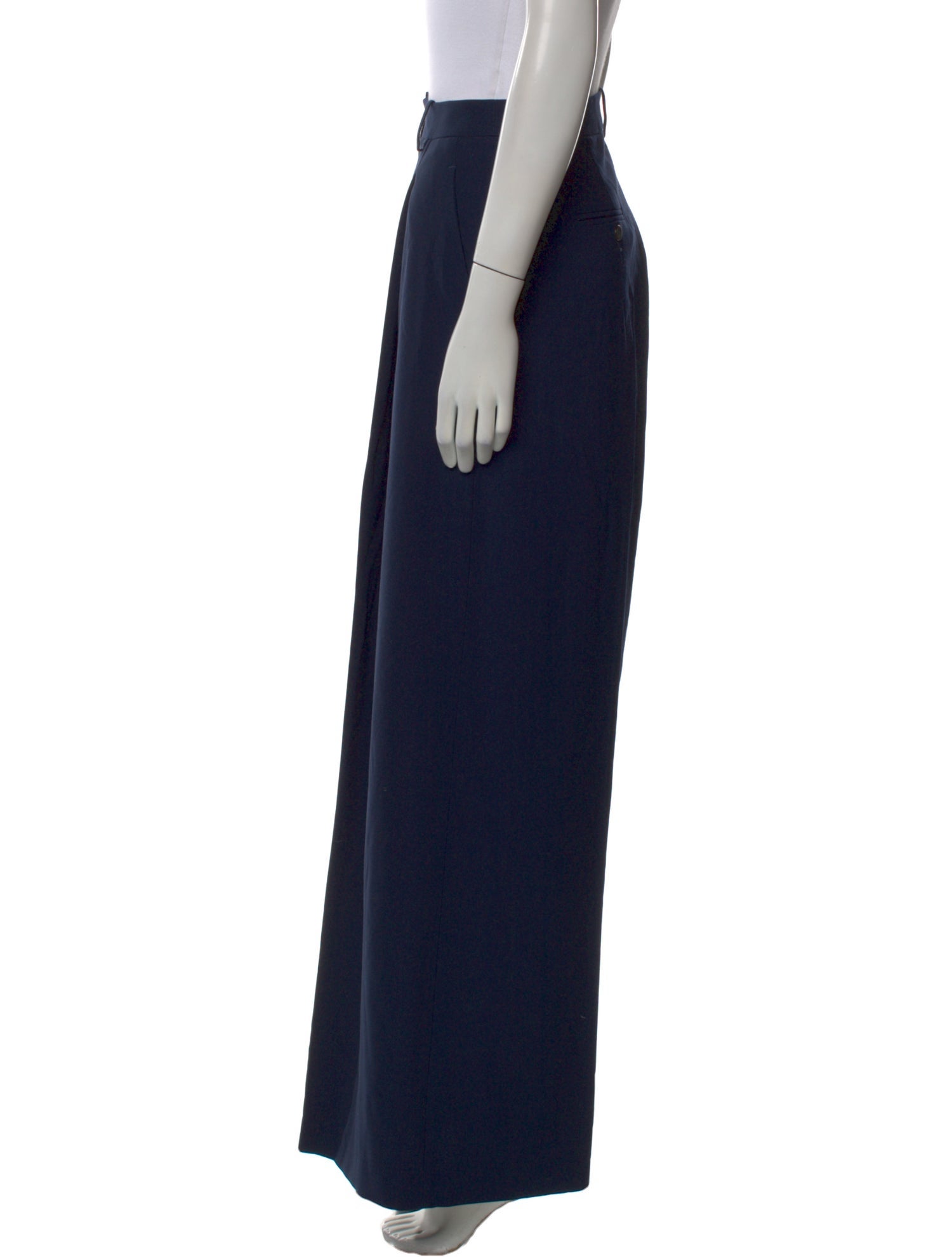 Michael Kors Collection Virgin Wool Wide Leg Pants