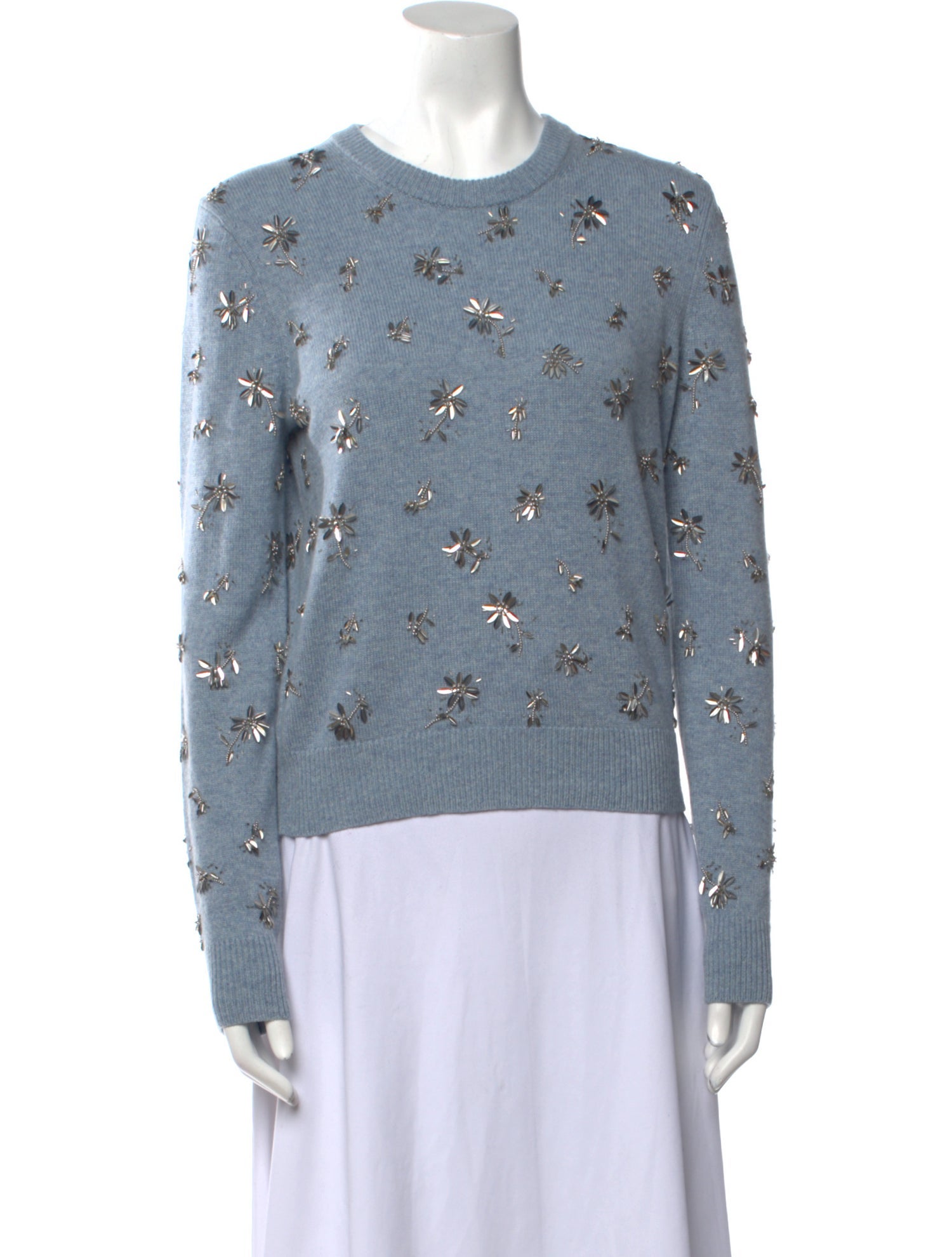 Michael Kors Collection Cashmere Printed Sweater