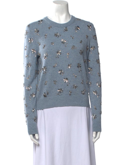 Michael Kors Collection Cashmere Printed Sweater