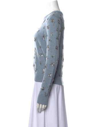 Michael Kors Collection Cashmere Printed Sweater