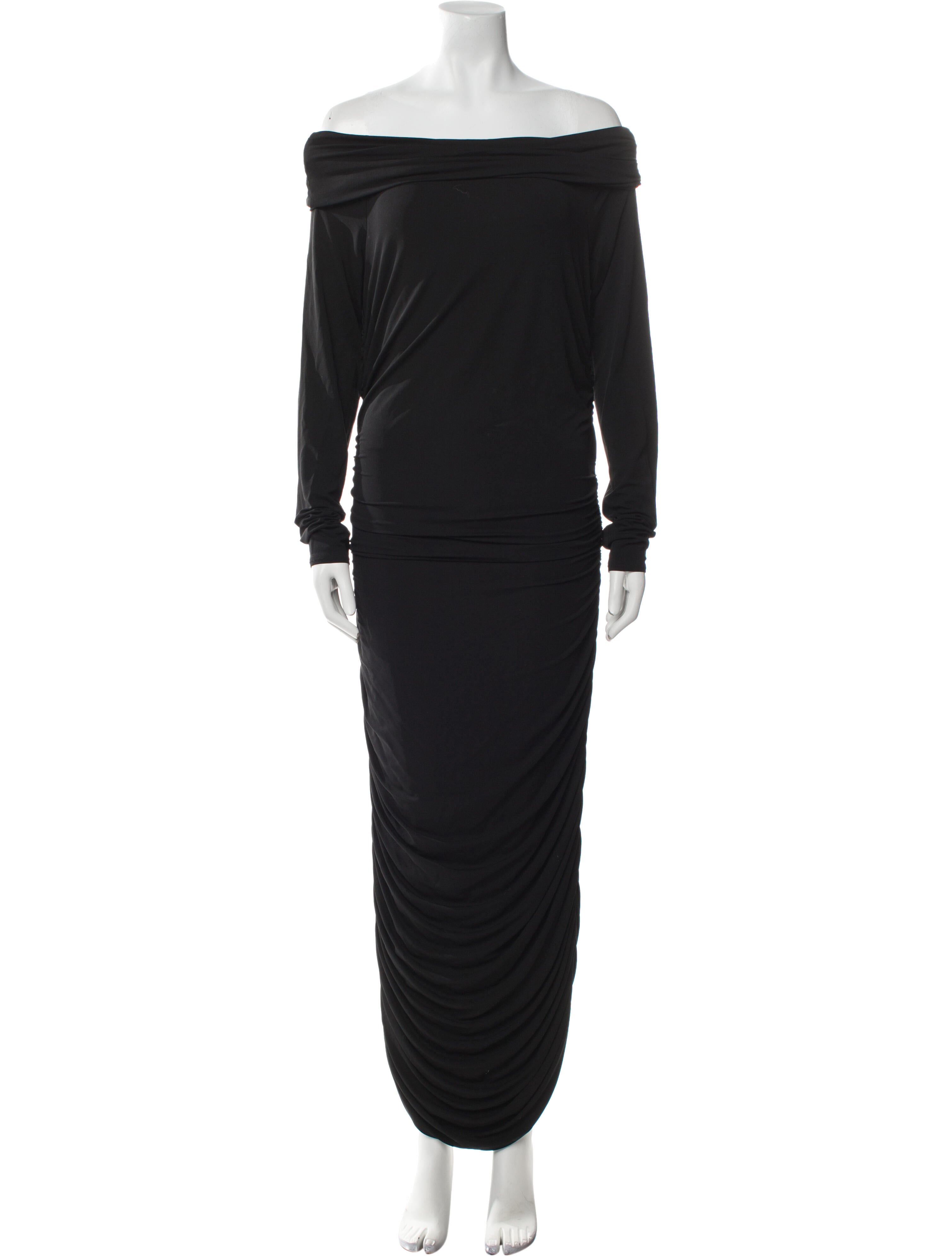 Michael Kors Collection Off-The-Shoulder Long Dress