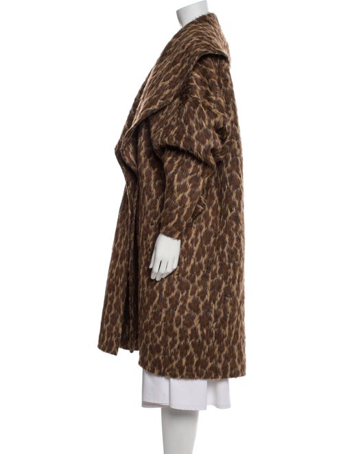 Michael Kors Collection Alpaca Animal Print Coat