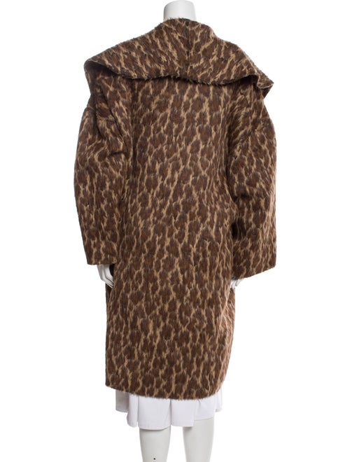 Michael Kors Collection Alpaca Animal Print Coat