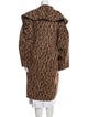 Michael Kors Collection Alpaca Animal Print Coat