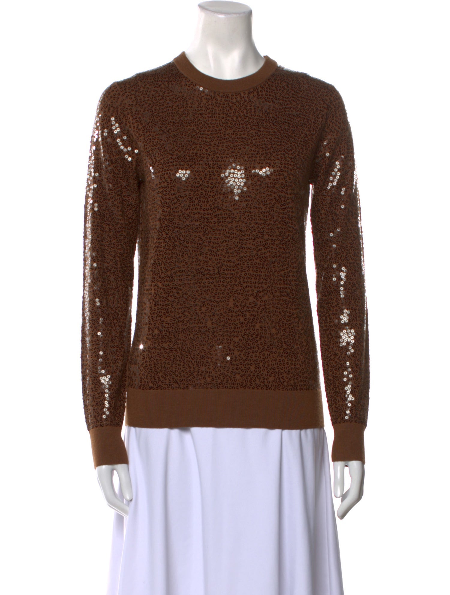 Michael Kors Collection Merino Wool Crew Neck Sweater
