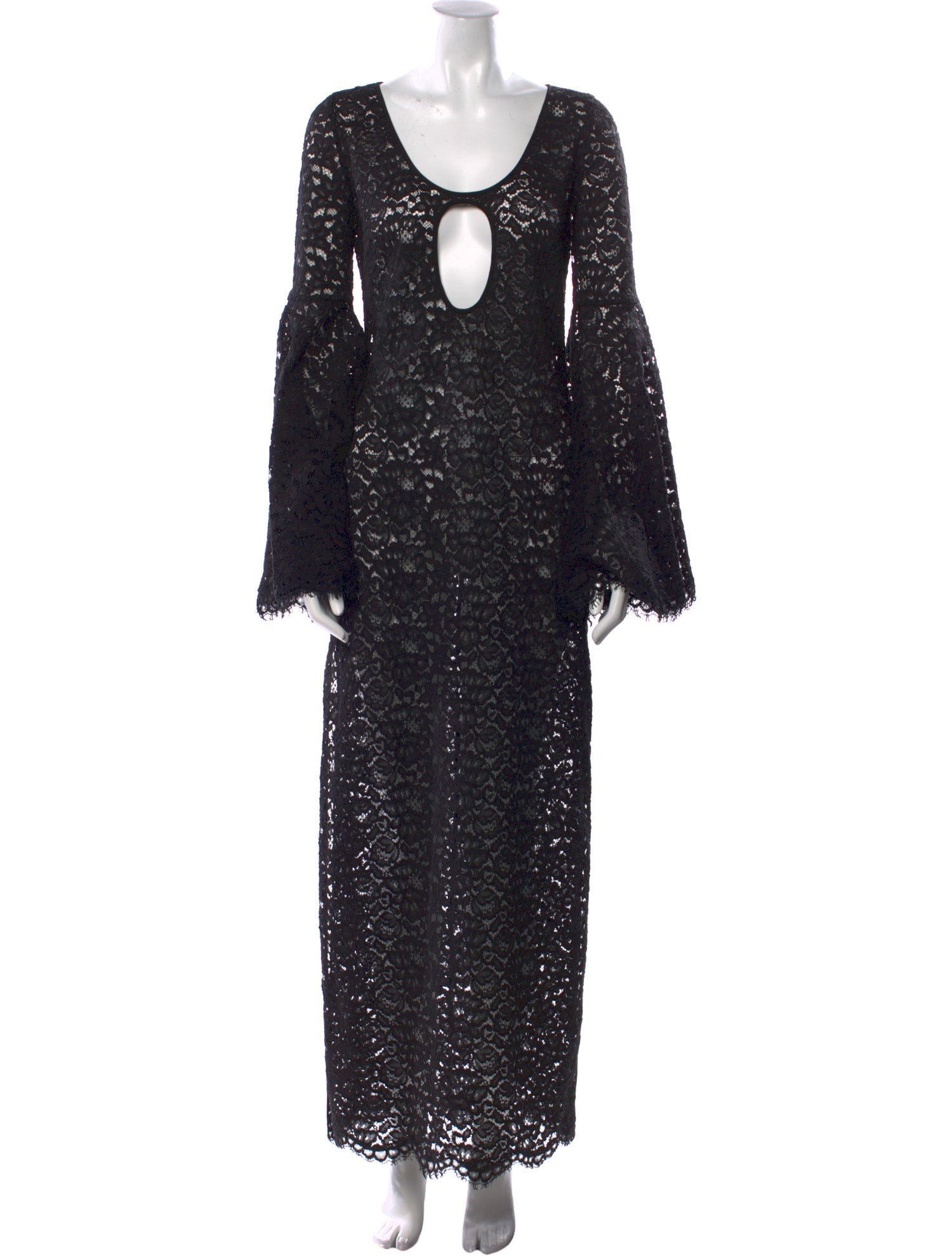 Michael Kors Collection Scoop Neck Long Dress