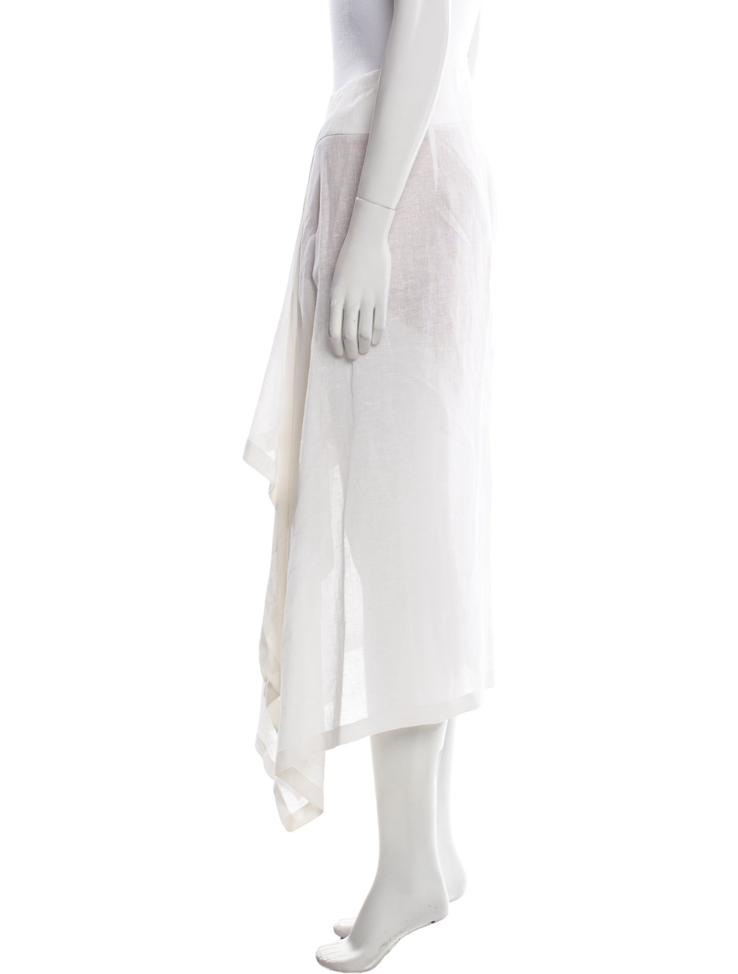 Michael Kors Collection Linen Long Skirt