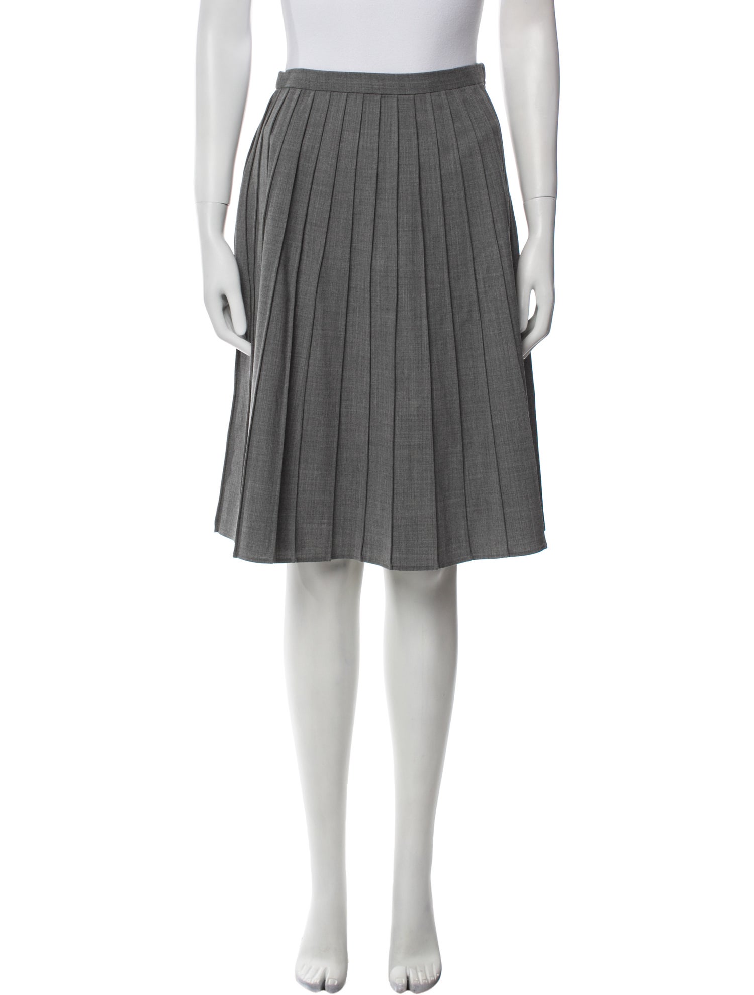 Michael Kors Collection Pleated Accents Knee-Length Skirt