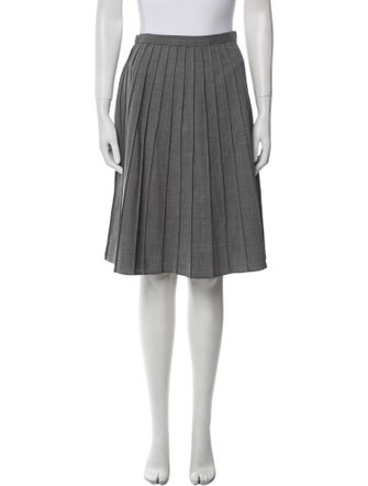Michael Kors Collection Pleated Accents Knee-Length Skirt